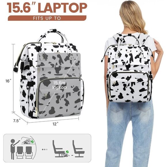 LOVEVOOK Laptop Backpack for Women Anti-Theft Travel Backpack with USB Charging. - Picture 6 of 7